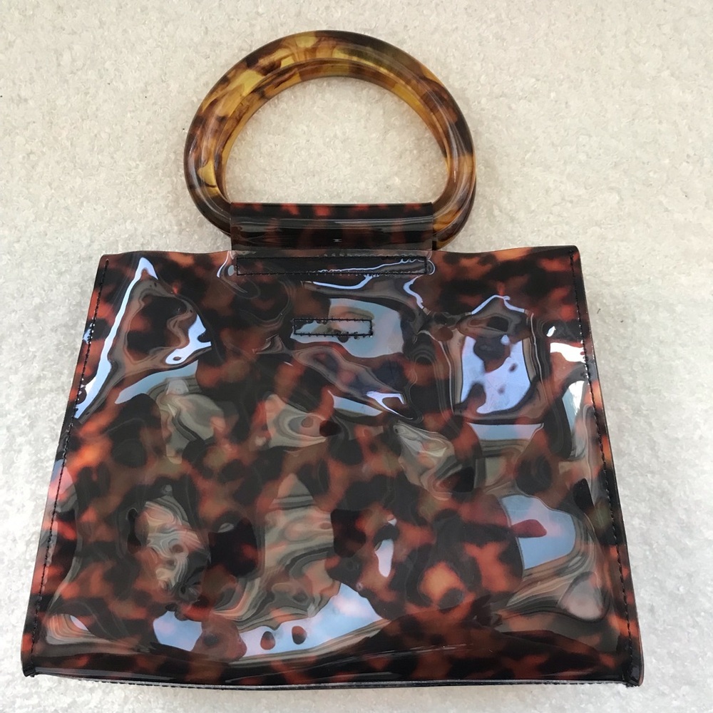 Studio 33 Tortoise Print Vinyl Tote - Picture 2 of 7